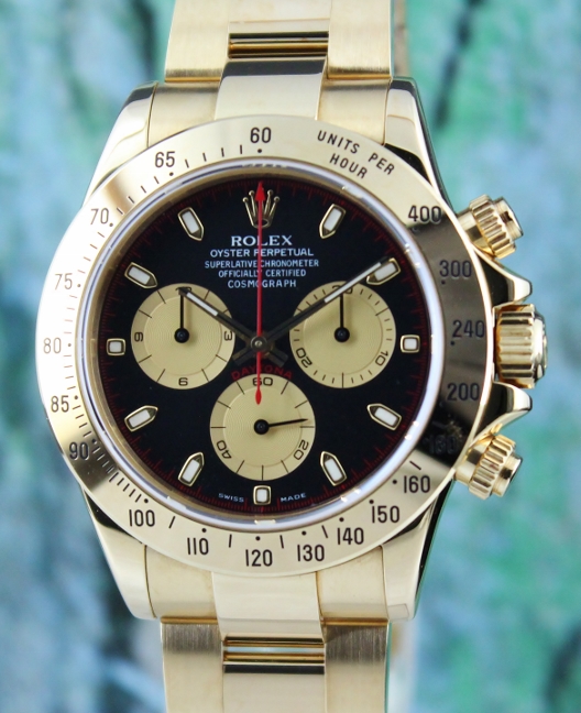 (image for) A ROLEX 18K YELLOW GOLD DAYTONA COSMOGRAPH / 116528